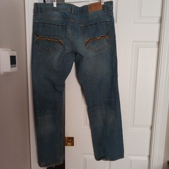 Revolve Mens Distressed Jeans 32x38 - Picture 4 of 5